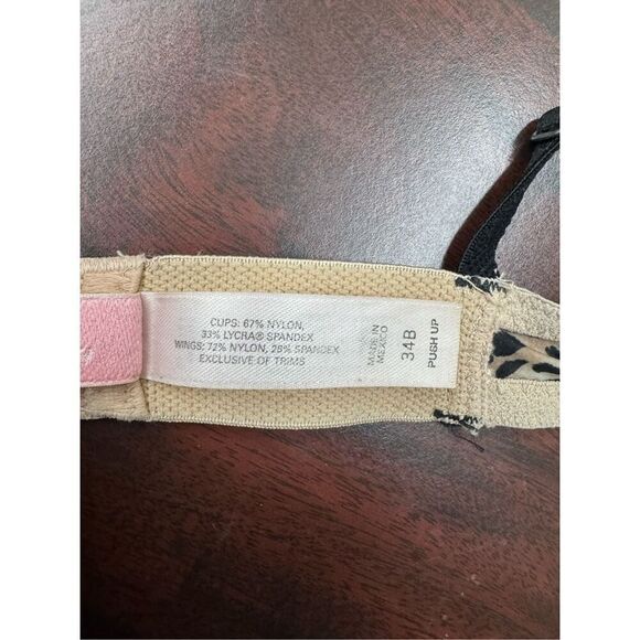 Victoria’s Secret Very Sexy Leopard Print Push Up Bra Size 34B - Picture 9 of 10